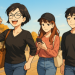 大学生娘、高校生息子、母親でテーマパークえへ！