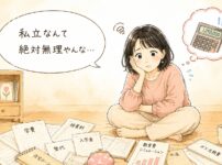シングルマザーが教育費に悩んでいる姿